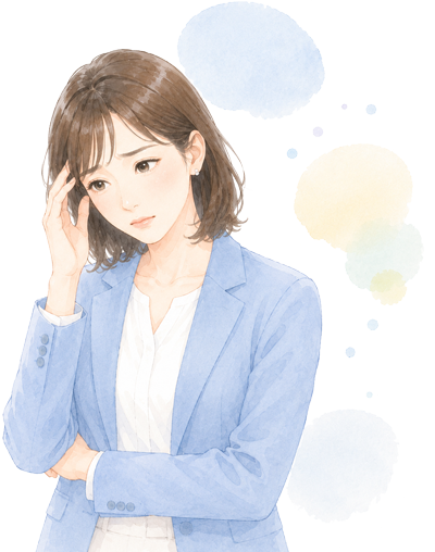 悩んでいる女性